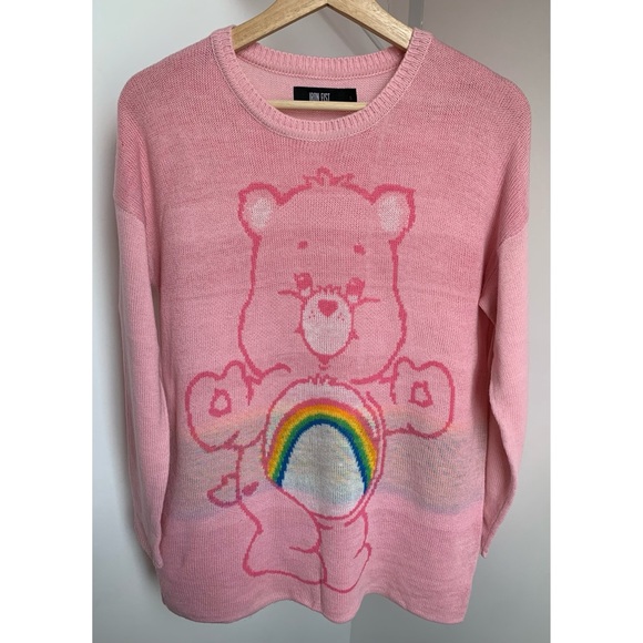 Iron Fist Sweaters - Iron Fist • S • Cheer Care Bear Long Sleeve Sweater
